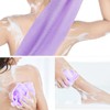 Linkidea 8 Pack Stretchy Exfoliating Towel with Pull Straps, Bulk