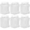 64 Fluid Ounce Square Jar with Handle & White Lid