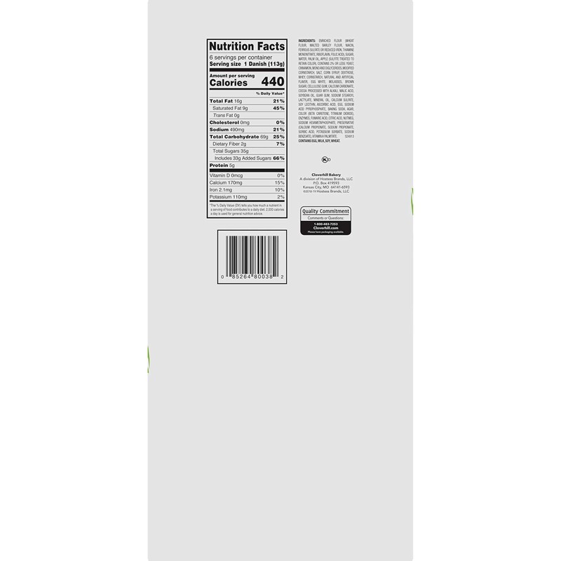 Cloverhill Round Apple Danish Value Pack, Individually Packaged, Pack of