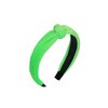 Velvet Knotted Headbands for Women (Neon Green)