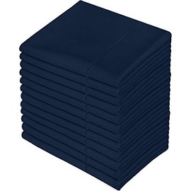 Utopia Bedding Pillowcases - 12 Pack - Bulk Pillowcase Set - Envelope Closure - Soft Brushed Microfiber Fabric- Wrinkle, Shrinkage and Fade Resistant Pillow Covers (Queen, Navy)