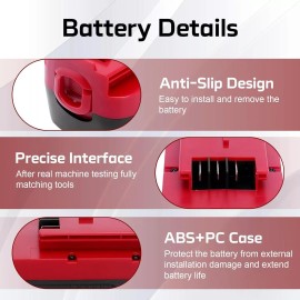 for BLACK+DECKER 2Pack 18V for Black and Decker HPB18 18 Volt 4.0Ah Battery HPB18-OPE 244760-00