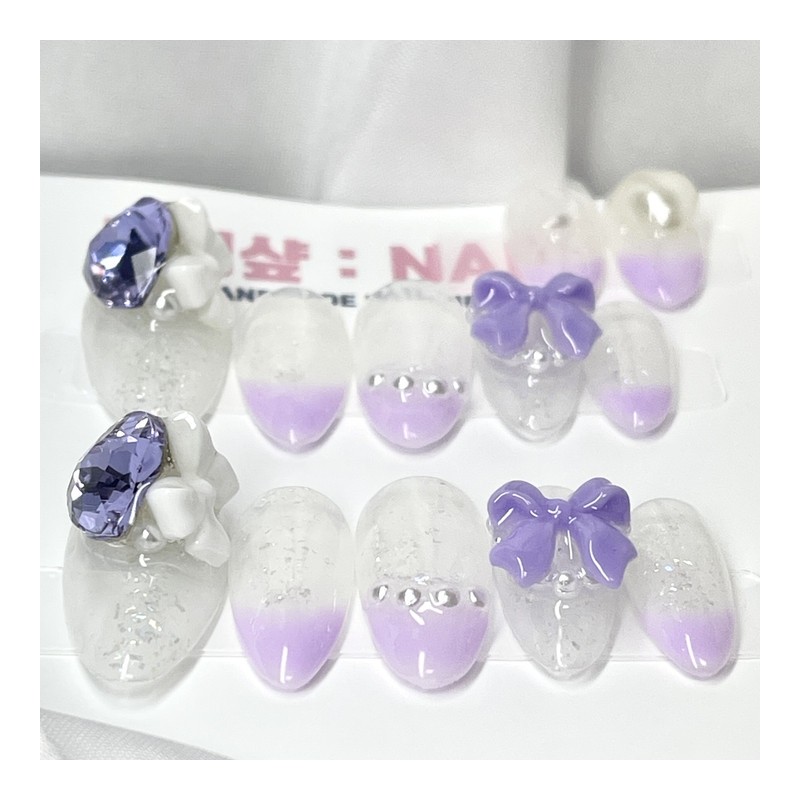 Bora Princess's Dignity Handmade Nail Tips - Stiletto / 보라