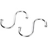Merriway BH00067 (5 Pcs) Chromed Kitchen S-Hook, 75 mm (3