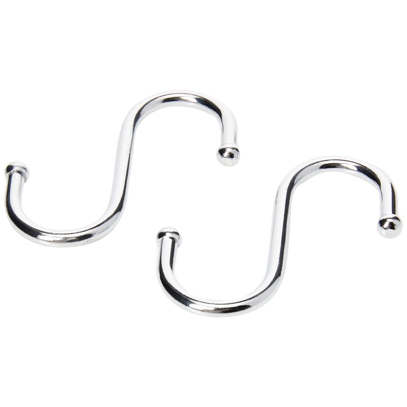 Merriway BH00067 (5 Pcs) Chromed Kitchen S-Hook, 75 mm (3
