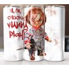 Slide Lock Chucky Wanna Play Watercolor Tumbler 20oz Travel Mug