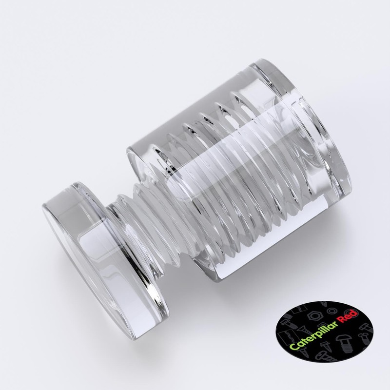 4 x Clear Standoffs, Glass Like, Acrylic, transparent spacers, plastic,