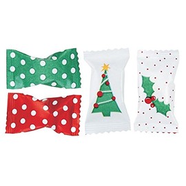 Christmas Holiday Themed Buttermints 100 Count Wrapped - Mint Candy