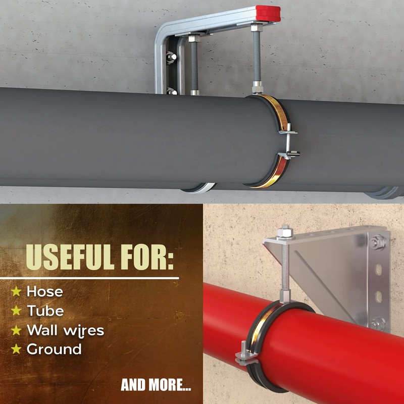 DOJA Industrial | Anti Vibration Metal Pipe Clips | 60