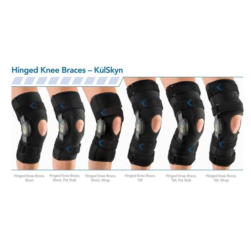 United Ortho 300190-08 Tall KulSkyn Hinged Knee Brace with Stabilizer,
