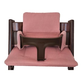 Kadem® Seat Cushion 100% Organic Cotton Classic Cushion Seat Cover High Chair Cushion 2-Piece Suitable for Stokke Tripp Trapp High Chair Machine Washable Easy Quick Attachment Fuchsia