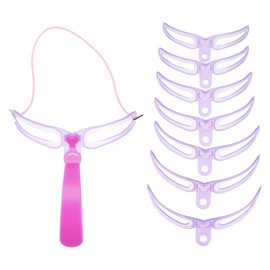 8 Piece Eyebrow Stencil Set Grooming Stencil Shaper Stencil Stereo Stencil Card