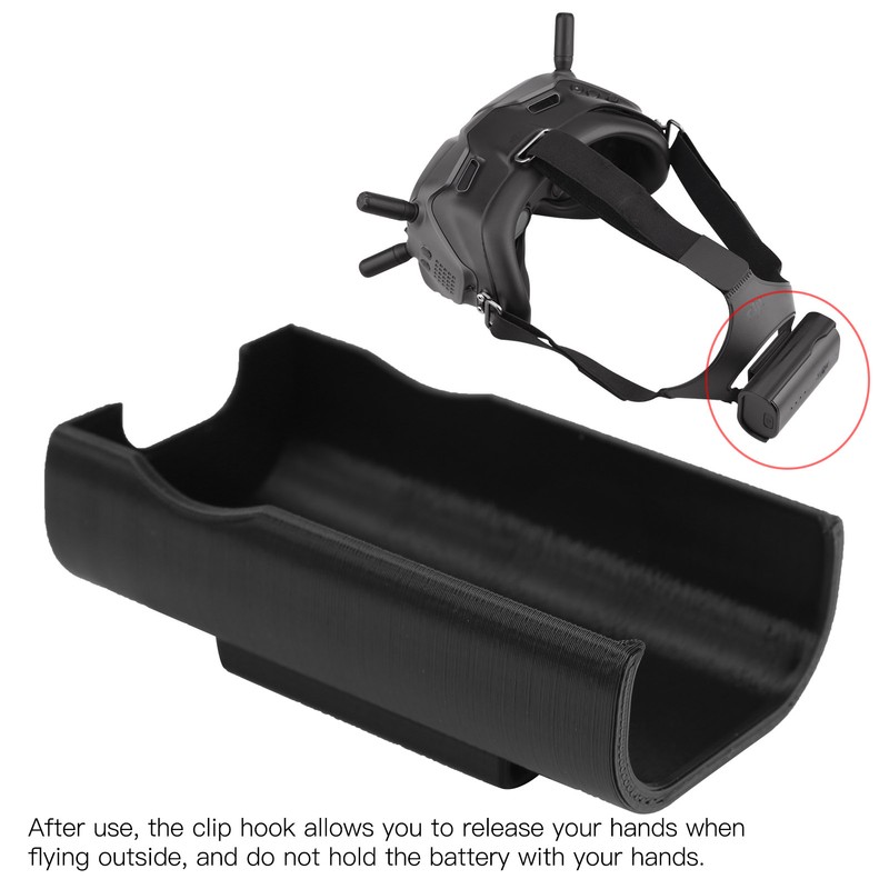 Drone Headband Battery Storage Case Back Clip Holder for DJI