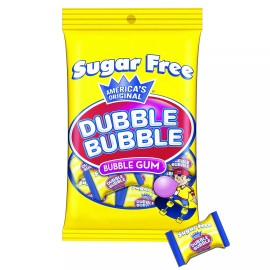 Dubble Bubble Sugar Free Gum - 3.25 oz Bags - 12