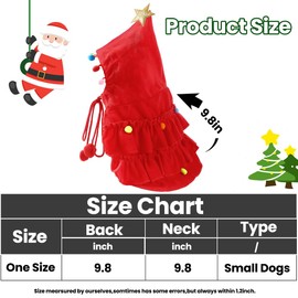 XOYTN Pet Christmas Costume, Cute Red Christmas Cat Cape Xmas Puppy Cloak with Star for Christmas Small Dogs Cats Clothes Puppy New Year Party Supplies (S)