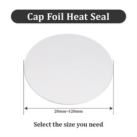 Anbt PE Cap Liners,Bottle Seal Aluminum Foil Cap Liner 70mm Induction Heat Sealer for for Cosmetic Plastic Glass Bottle Flask Jar Lid Case Canning Vials,50 Pack