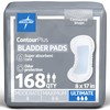 Medline ContourPlus Bladder Pads, Women & Men, Discreet, Long Length,
