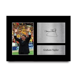 HWC Trading A4 Graham Taylor Watford Gifts Printed Signed Autograph Picture for Football Fans and Supporters