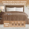 Serta Electric Blanket, Soft, Ribbed, Plush Heating Blanket Queen for