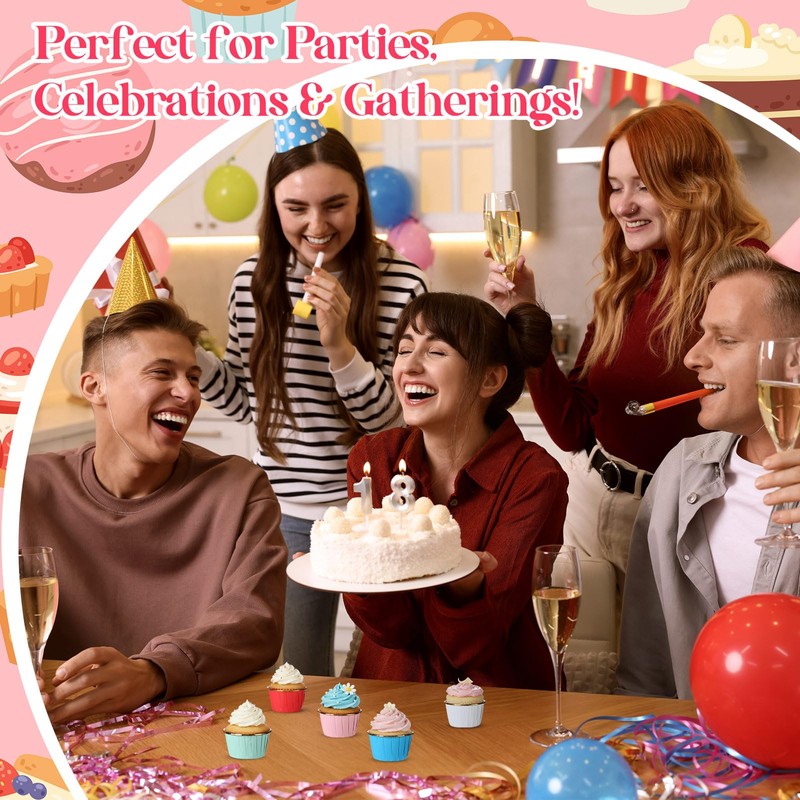 240 Pack Gold Foil Cupcake Liners Bulk 3.5 oz Disposable