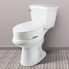Carex Elongated Hinged Raised Toilet Seat, Adds 3.5 Inches of