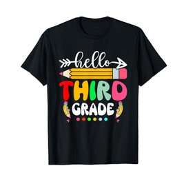 Hello Third Grade 3rd Grade Back To School Teacher Student T-Shirt