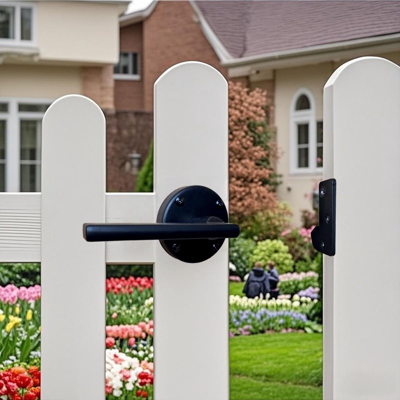 Double Sided Gate Latch for Wooden Fence Heavy Duty Swinging