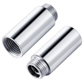 GHPKOTW Shower Head Extension Arm 5 cm Stainless Steel Shower Extension Tube Thread Shower Extension Pipe Straight Shower Arm Extension for Bathroom Accessories