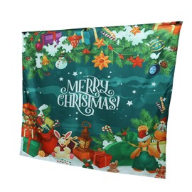 SHOWERORO Oilproof Tablecloth Christmas Table Cover Waterproof Vinyl PVC for Birthday Party