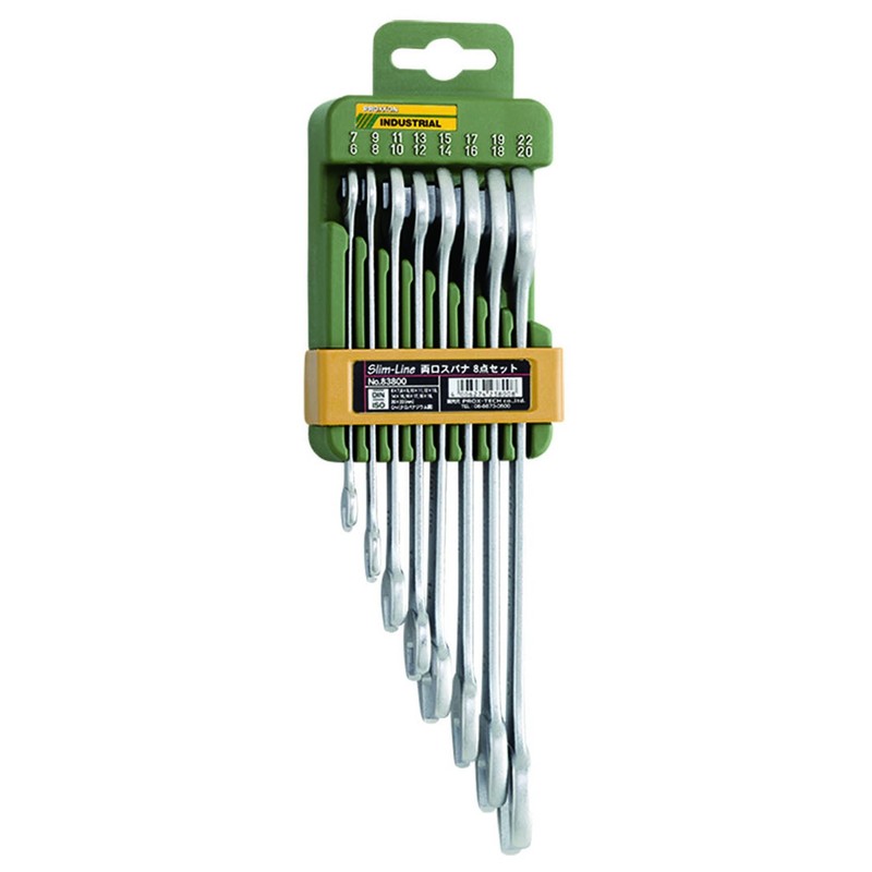 PROXXON Slim-Line No.83800 Double Ended Spanner, 8-Piece Set