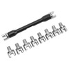Motorcycle Spoke Wrench Set Spoke Spanner Kit with 10 Interchangeable