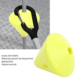 KIMISS Freediving Rope Fixer Freediving Leash Fixer Abs Freediving Lanyard Fixer ABS Material Compact, Corrosion Resistant, Reliable Freediving Rope Safety Plug for Diving (Yellow)