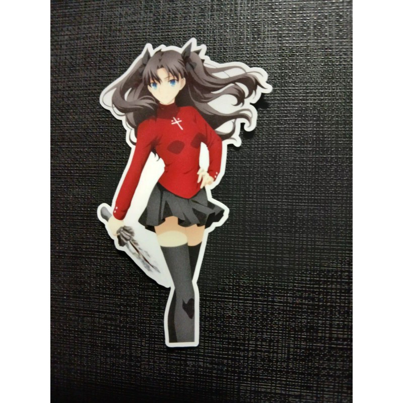 Rin Tohsaka Fate Stay Night Glossy Sticker Anime Waterproof!