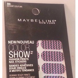 Maybelline Color Show Fashion Prints Nail Stickers BUY 2 GET 2 FREEADD 4 TO CART - 80 RESORT COUTURE