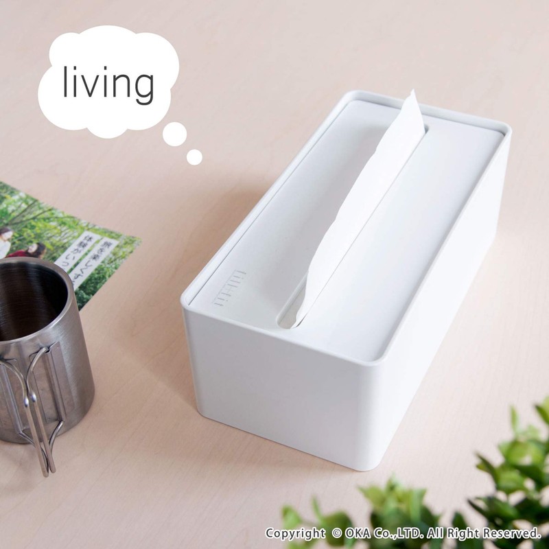 OKA Fill+Fit Paper Towel Case, White (Our House Venetization Plan,