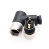 M8 Right Angle 4 Pin Female Coded Industrial Circular Plug