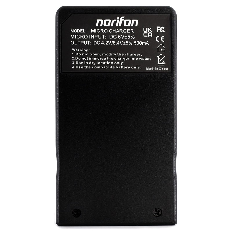 Norifon D-LI68 USB Charger for Pentax Optio A36, Optio S10,