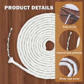 Haizibo Lead Tape for Curtains, 250 g/5 m, Lead Tape for Curtains, Heavy Lead Tape, Shower Curtain, Weight for Curtains, Fabrics, Mosquito Net, Curtains (White)