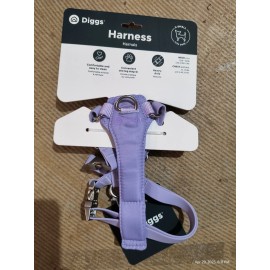 Diggs Extra Small Dog Adjustable Harness Purple Heavy Duty One Leg Step In