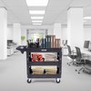 Utility Service Cart, Ergonomic Storage Handle for Warehouse/Gara - One-way