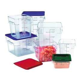 Genware NEV-10741-05 Lid Container, Square, 5.7 L/7.6 L, Red
