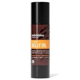 Mambino Organics Oh Baby! Aceite para el vientre para el embarazo, aceite antiestrías natural para el embarazo, 4 onzas
