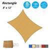AsterOutdoor Sun Shade Sail Rectangle 8' x 12' UV Block