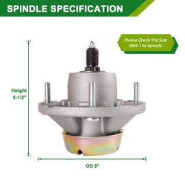 Deck Rebuild Kit for John De ere 54 inch Z425 Z445 Z435, AM124498 AM131680 Spindle(3pack)/M143520 Blade(3pack)/M154296 M158131 Be lt(1pack)