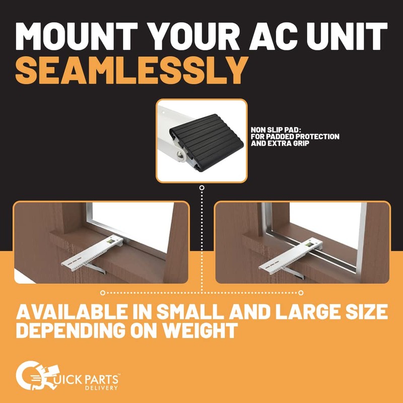 Quick Parts Delivery AC160 Window AC Support Bracket , Strong