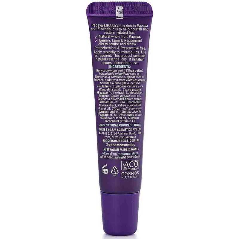 Pure Papayacare P'URE Papaya Lip Rescue Balm, 10g