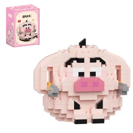 Vilbocr Nezha Ao Bing Series Mini Blocks Toy,Cute Anime Figures Toys Desk Accessories,for Kids, Ages 6+ - Collectible Movie Cartoon Character Gift Idea (Flying pig264pcs)