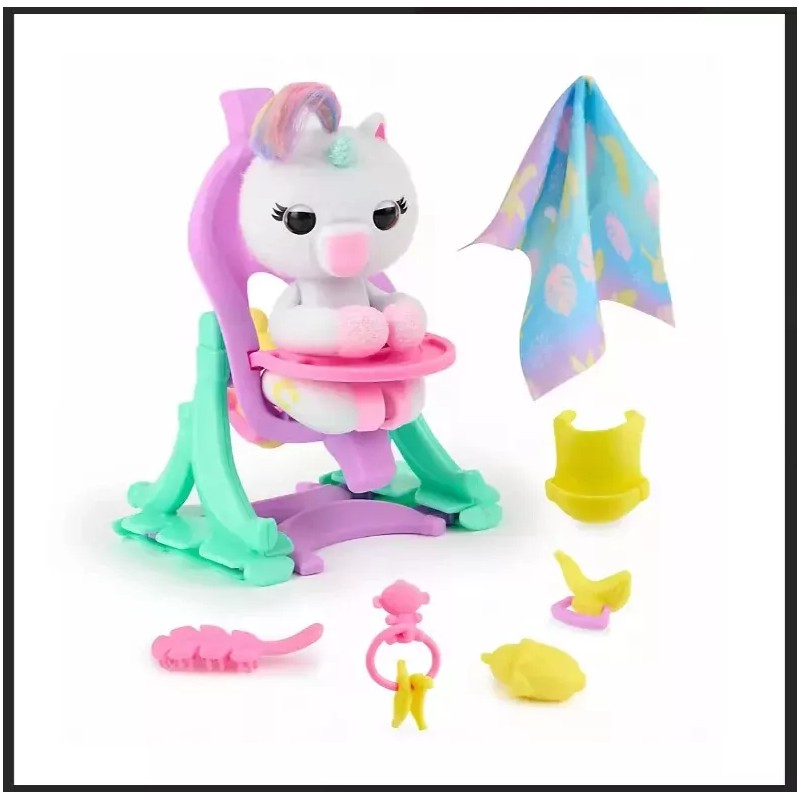 Fingerlings Unicorn Playset Interactive Baby Monkey 70+ Sounds Ages 5+
