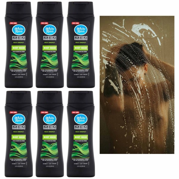 ATB 6 Men's Moisturizing Body Wash Shower Gel Max Hydration