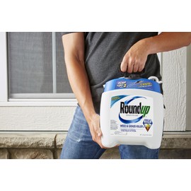 Roundup Ready-to-Use Weed & Grass Killer III - with Pump 'N Go 2 Sprayer, Use in & Around Vegetable Gardens, Tree Rings, Flower Beds, Patios & More, Kills to The Root, 1.33 gal.